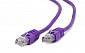 Патч-корд UTP Cablexpert (PP12-0.25M/V) літий, 50u "штекер із засувкою, 0.25 м, фіолетовий - фото 1