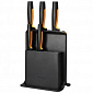 Набір ножів з чорною підставкою Fiskars FF, 5 шт - фото 1