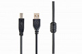 Кабель Cablexpert CCF-USB2-AMBM-10  USB 2.0 AM/BM 3,0 м, Ферритовый фильтр