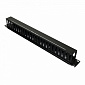 Кабельный организатор 1U с крышкою, черный - фото 1
