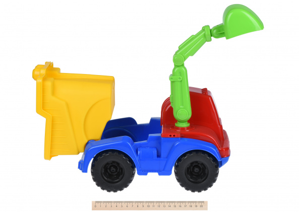 Набір для гри з піском Same Toy з Екскаватором 4 шт червоний HY-1810WUt-1 - фото 3