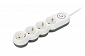 Мережевий фільтр 2Е Plus 4XSchuko з вимикачем 3G1.0*3M, white - фото 1