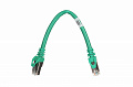 Патч-корд 2E Cat 6,S-FTP экран обплетення фольга,RJ45, 4Х2 27AWG ,7/0.14 Cu, 0.20 m,PVC, Green