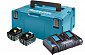 Набір акумуляторів Makita LXT BL1850B x 2шт (18В, 5аг) + ЗУ DC18RD, кейс Makpac3 - фото 1