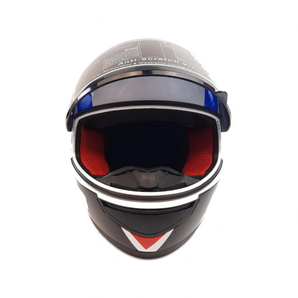 Мотошолом інтеграл Forte 902 біло-синій (розмір M) - фото 7