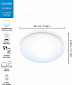 Умный потолочный светильник WiZ SuperSlim Ceiling 16W 2700-6500K Wi-Fi белый - фото 1