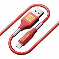 Кабель Luxe Cube Armored USB-Lightning, 1м, червоний (8886668686099)