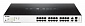 Комутатор D-Link DGS-1100-26MPP 24x1GE w/PoE, 21-24порт UPoE (70Вт/порт), PoE 518Вт, EasySmart - фото 1