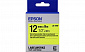 Картридж с лентой Epson LK4YBF принтеров LW-300/400/400VP/700 Fluorescent Black/Yellow 12mm/9m - фото 1