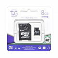Карта пам`ятi MicroSDHC   8GB UHS-I Class 10 T&G + SD-adapter (TG-8GBSD10U1-01)