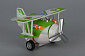 Самолет металический инерционный Same Toy Aircraft зеленый со светом и музыкой SY8012Ut-4 - фото 2