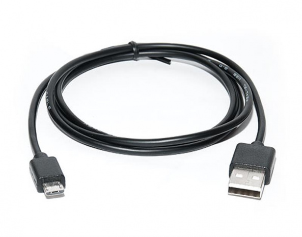 Кабель REAL-EL Pro USB2.0 AM-micro USB type B 1.0M чорний - фото 1