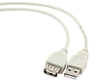 Кабель Cablexpert (CC-USB2-AMAF-75CM/300), USB2.0 AM - USB2.0 AF, 0.75м, белый