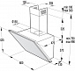 Настенная каминная вытяжка Gorenje WHI643ORA-B/ 570 м/ч/сенсорное упр-ние/таймер/3 скорости - фото 2