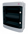 Щит пластиковый ETI ECH 24PT (наружный 2х12мод, дверь прозр, IP65)