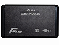 Внешний карман Frime SATA HDD/SSD 2.5", USB 2.0, Metal, Black (FHE20.25U20)