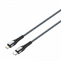 Кабель ColorWay USB Type-C-Lightning, PD Fast Charging, 3.0А, 2м, Grey (CW-CBPDCL036-GR)