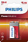 Батарейка Philips Power Alkaline 6LR61 BLI 1 - фото 1