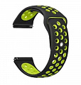 Ремінець BeCover Nike Style для Huawei Watch GT/GT 2 46mm/GT 2 Pro/GT Active/Honor Watch Magic 1/2/GS Pro/Dream Black-Yellow (705796)