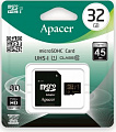 Карта памяти Apacer 32GB microSDHC C10 UHS-I + SD