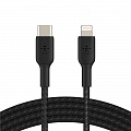 Кабель Belkin USB-С - Lightning, BRAIDED, 1m, black