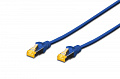 Патч-корд DIGITUS CAT 6a S-FTP, 0,5м, AWG 26/7 синього кольору