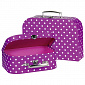 Набір ігрових валіз (2 шт.) goki Бузкові в горошок 60106G - фото 1