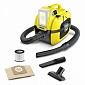 Пылесос хозяйственный Karcher WD 1 Compact Battery, 18В, 7л, 1.2м, 3.14 кг, SOLO - фото 1