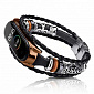 Ремінець BeCover Jewellery для Xiaomi Mi Smart Band 5 Black-Pink Gold (705911) - фото 1