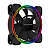 Корпусной вентилятор 2E GAMING AIR COOL (ACF120B-RGB), 120мм, Molex 4PIN +2510-3PIN, черные лопасти, черная рамка