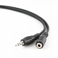 Аудио-кабель Cablexpert (CCA-423-2M), 3.5мм (M) - 3.5мм (F), 2 м, черный