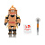 Игровая коллекционная фигурка Jazwares Roblox Core Figures Loyal Pizza Warrior W6