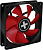 Вентилятор Xilence XPF92.R.PWM (XF041), 92х92х25мм, 4-pin, Black/Red