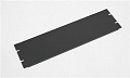 Заглушка ZPAS 19" 3U черного цвета сталь