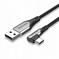 Кабель Vention USB Type-C - USB, прямой угол, 1m, Black (COEHF)