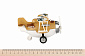 Самолет металический инерционный Same Toy Aircraft коричневый со светом и музыкой SY8015Ut-3 - фото 3