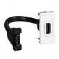 MOSAIC Legrand розетка HDMI тип А (1 мод) со шнуром 15см белый - фото 1