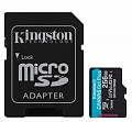 MicroSDXC  256GB UHS-I/U3 Class 10 Kingston Canvas Go! Plus R170/W90MB/s + SD-адаптер (SDCG3/256GB)