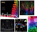 Smart LED Гірлянда Twinkly Strings RGB 250, Gen II, IP44, довжина 20м, кабель чорний