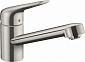 Смеситель для кухни Hansgrohe Focus M42, дл.излива - 203мм, поворотный, 1 рычаг, KM100, сталь - фото 1
