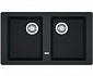 Кухонна мийка Franke Basis BFG 620/114.0363.940/ фраграніт/ прямокутна/дві чаші/86 х 50 см./онікс - фото 1