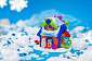 Ігрова фігурка Jazwares Nanables Small House Зимовий дивосвіт, Лижний будиночок Схованка - фото 3