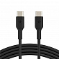Кабель Belkin USB-С - USB-С, PVC, 1m, black - фото 1