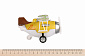 Літак металевий інерційний Same Toy Aircraft жовтий SY8016AUt-1 - фото 2