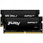 Память для ноутбука Kingston DDR4 3200 16GB KIT (8GBx2) SO-DIMM FURY Impact - фото 1