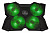 Охлаждающая подставка для ноутбука SureFire Bora Green-LED Black (48818)