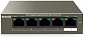 Комутатор TENDA TEG1105P-4-63W 4xGE PoE, 1xGE Uplink, Некерований - фото 1