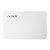 Защищенная бесконтактная карта Ajax Pass white для клавиатуры KeyPad Plus