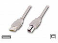 Кабель ATcom  ( 6152 ) USB 2.0 AM/BM 0.8 м. ferrite core (белый), пакет