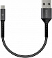 Кабель Intaleo CB0 USB-microUSB 0.2м Black/Grey (1283126495632) - фото 1